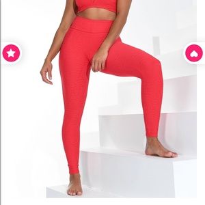 Booty by Brabants Red Mermaid Leggings OSFM